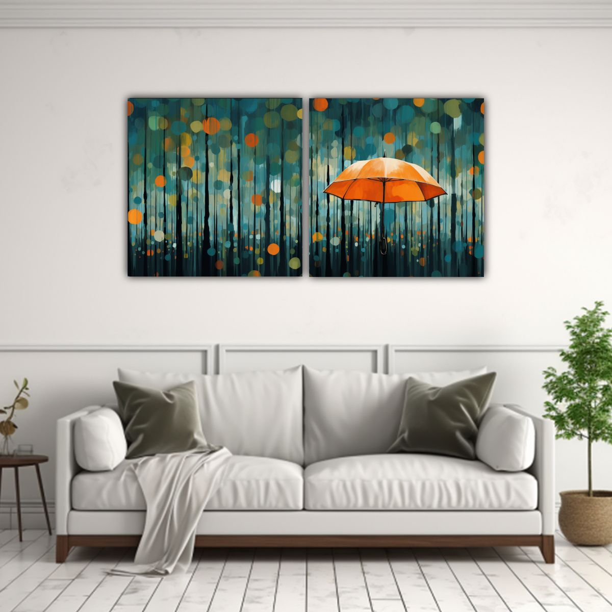 GENERICO - Pinturas Decorativas De Lluvia En Concepto 120x60 Cm