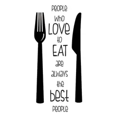 GENERICO - Decomural People Who Love To Eat Kitchen WS-40874