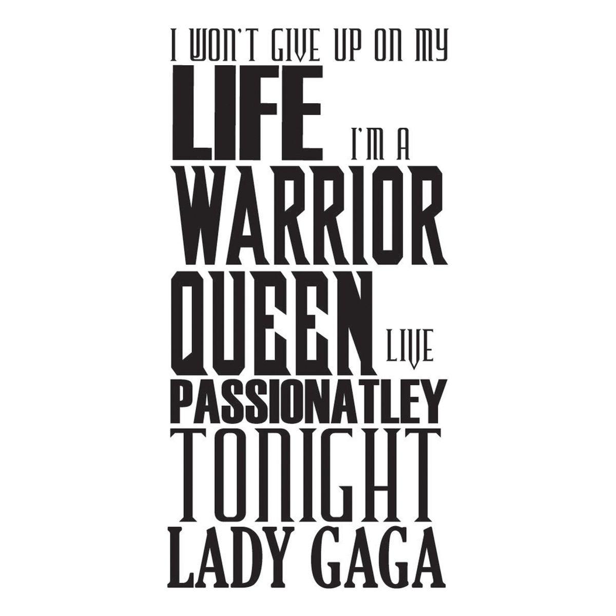 GENERICO - Decomural Marry The Night Lady Gaga WS-40886
