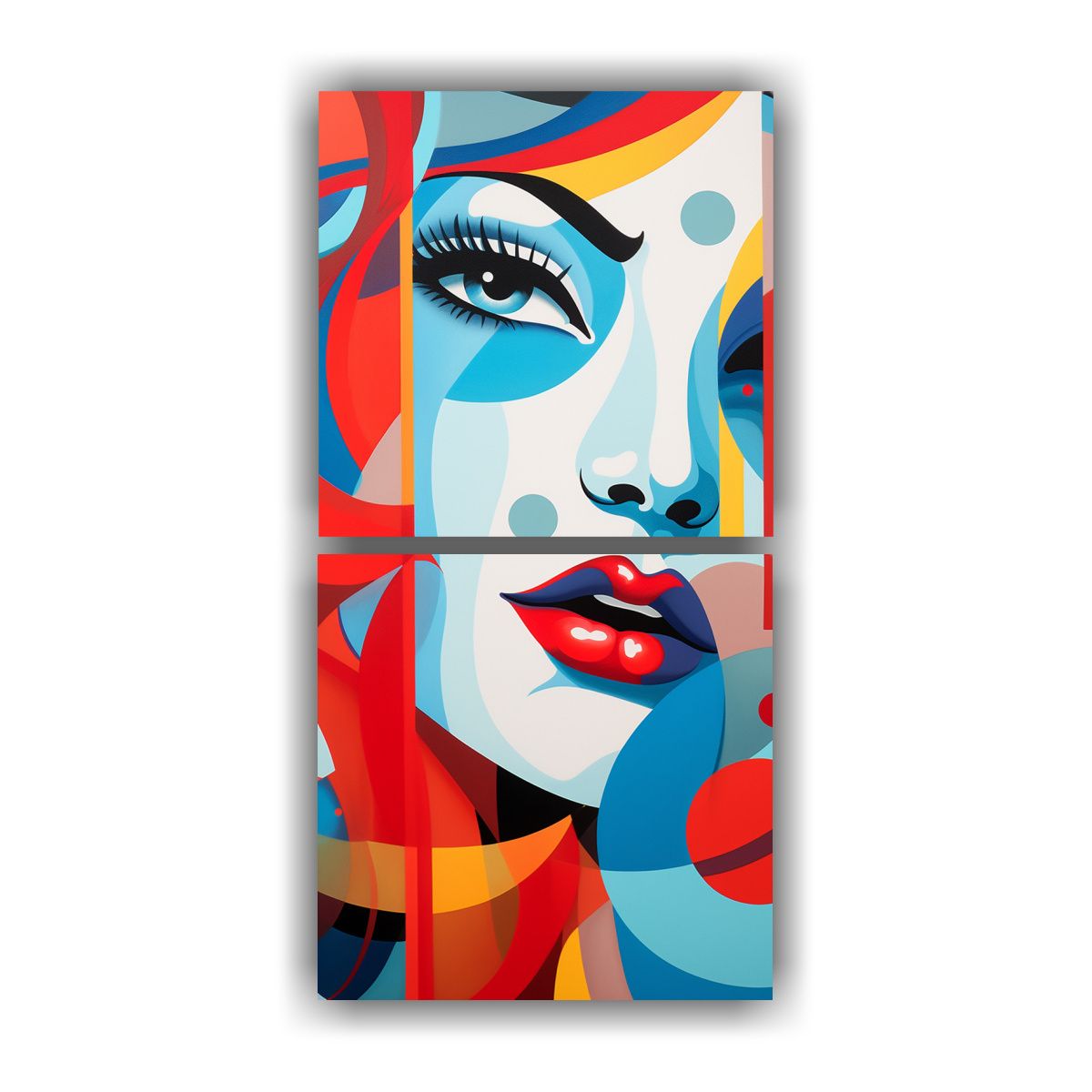 GENERICO - Cuadros Abstractos Fusión Estética De Pop Art Y 80x160 Cm