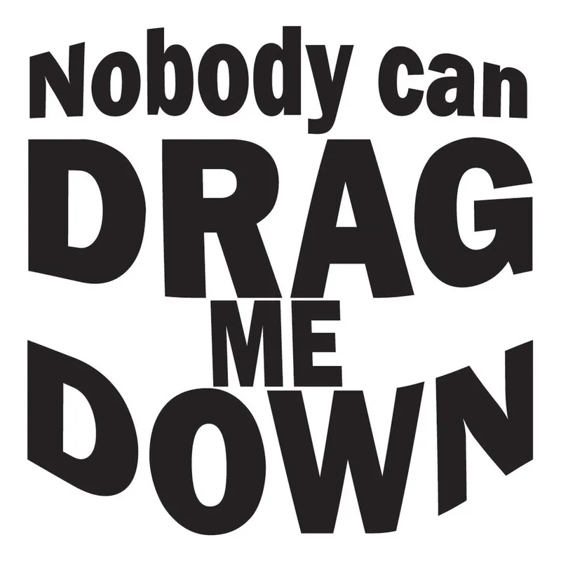 GENERICO - Decomural One Direction Drag Me Down Lyrics WS-40903