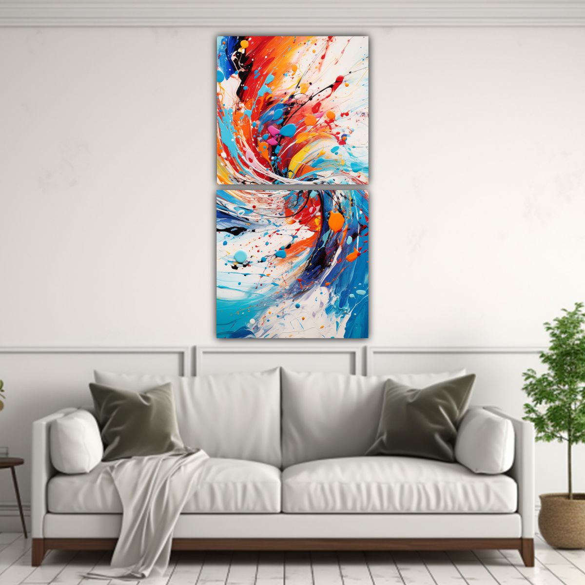 GENERICO - Pinturas Decorativas De Fantasía Abstracta 70x140 Cm