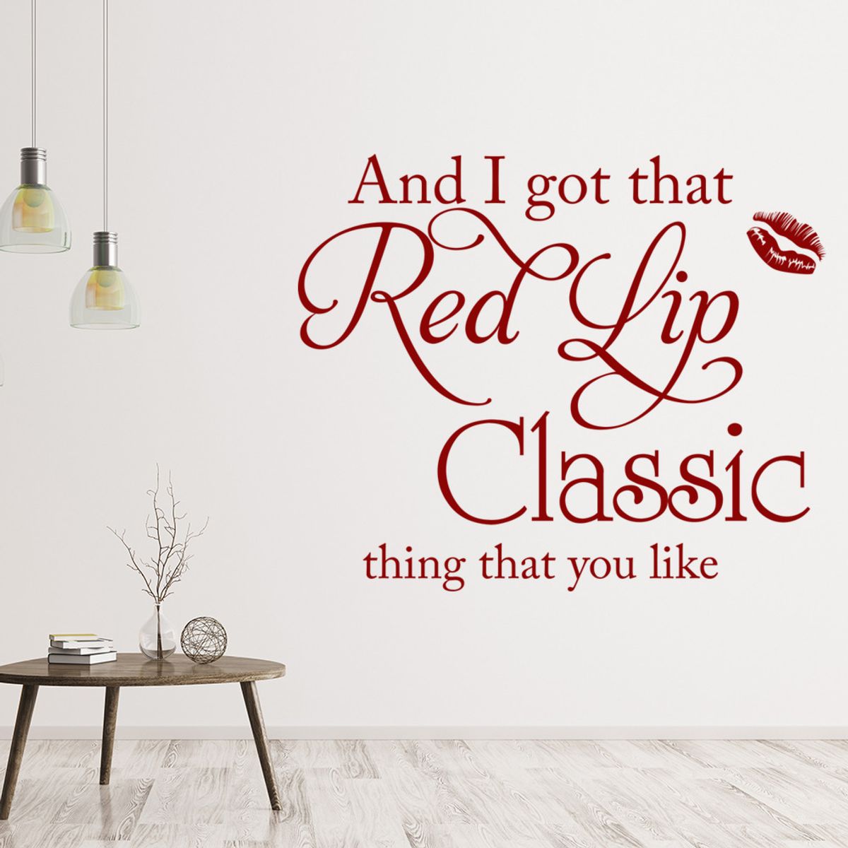 GENERICO - Decomural Red Lip Classic Taylor Swift WS-40915