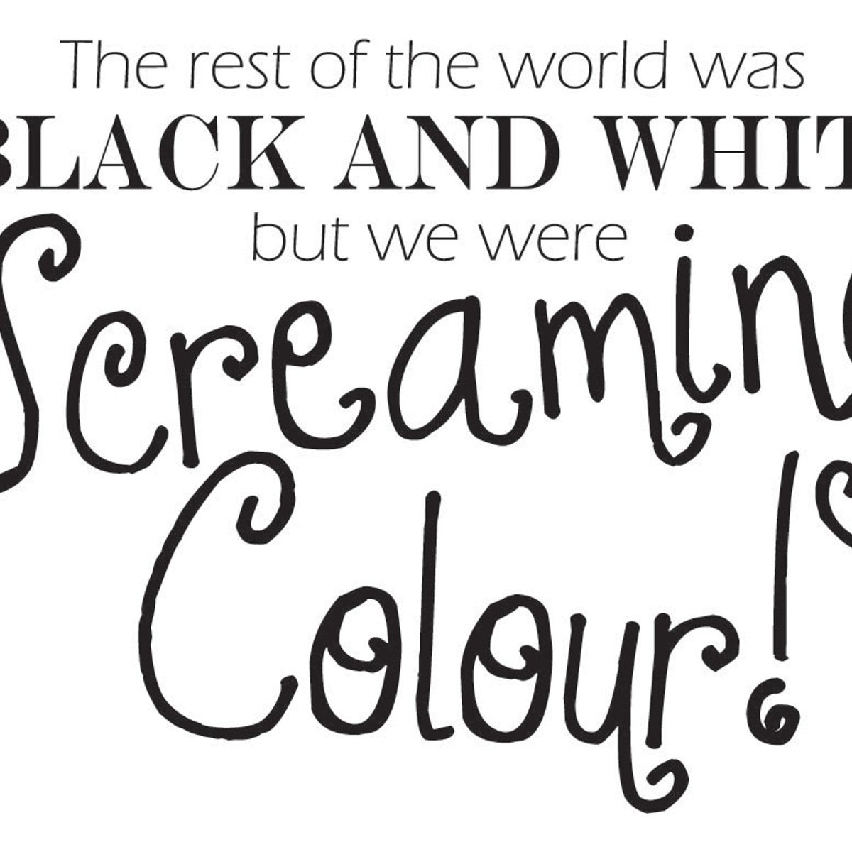 GENERICO - Decomural Screaming Colour Taylor Swift WS-40918