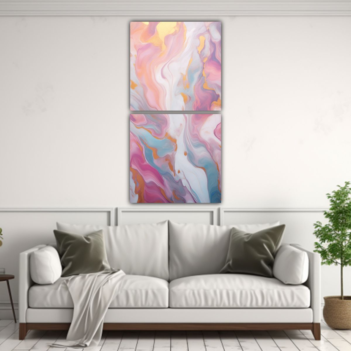 GENERICO - Pinturas Decorativas En Lienzo Con Intensa 80x160 Cm