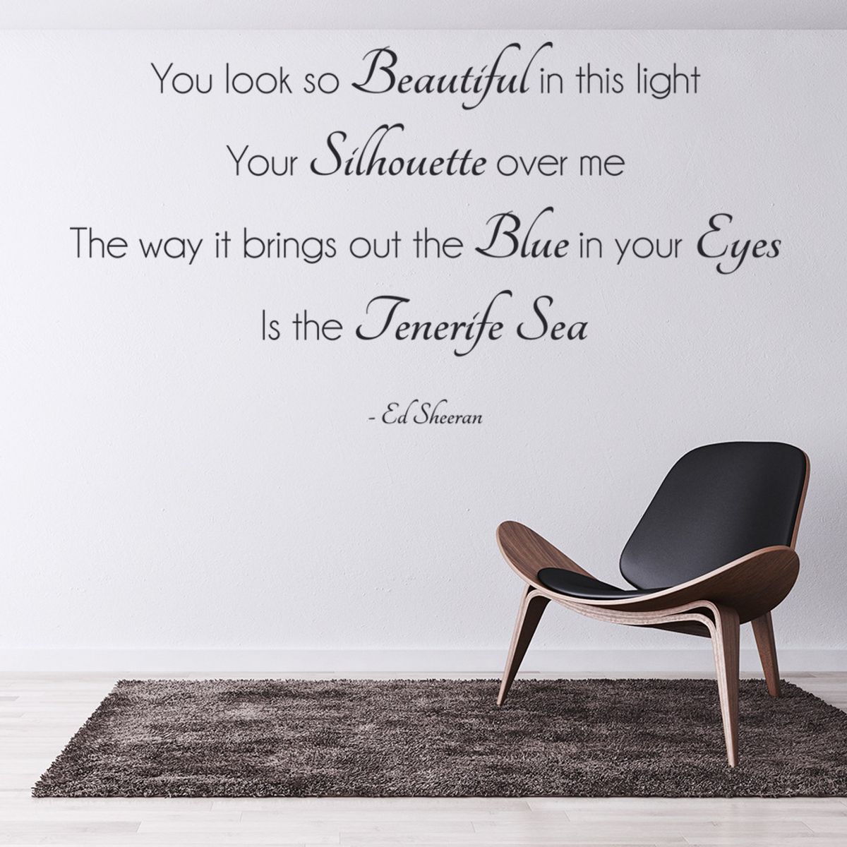 GENERICO - Decomural Tenerife Sea Ed Sheeran Song Lyrics WS-40938