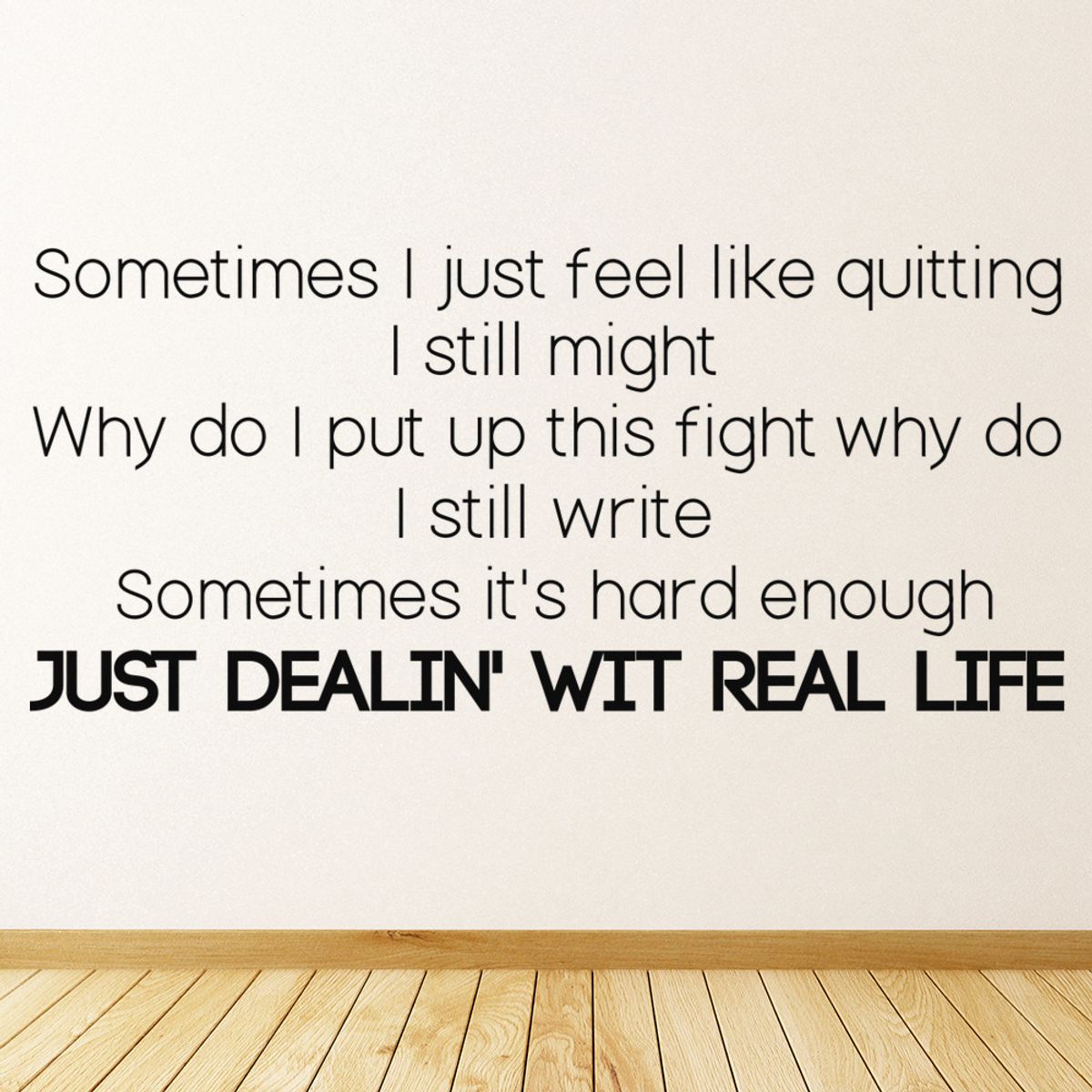 GENERICO - Decomural 8 Mile Eminem Song Lyrics WS-40943