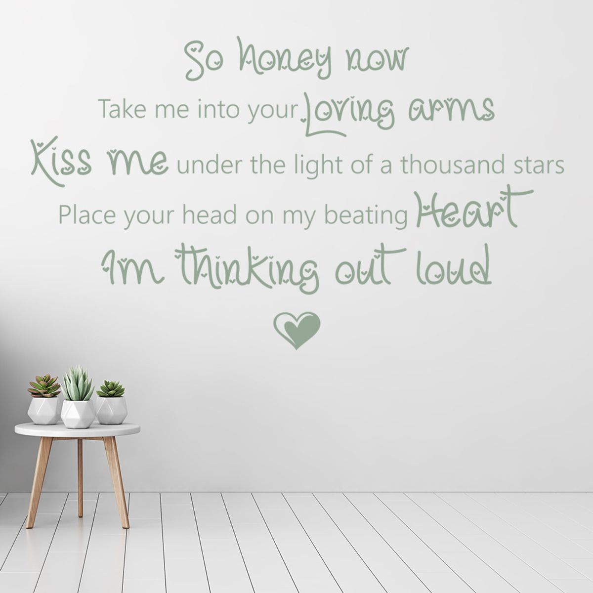 GENERICO - Decomural Thinking Out Loud Ed Sheeran Song Lyrics WS-40940