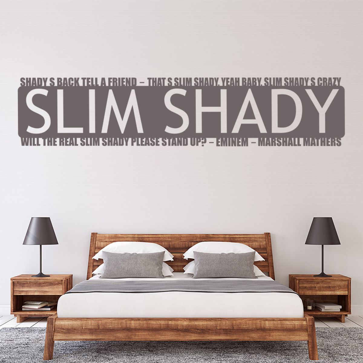GENERICO - Decomural Slim Shady Stand Up Eminem Song Lyrics WS-40953