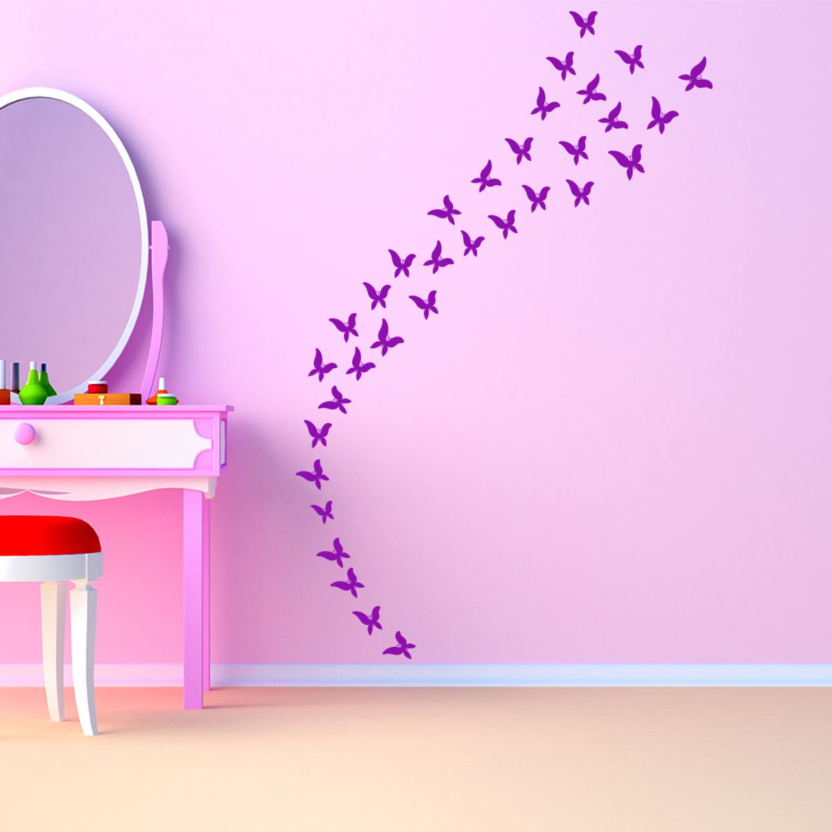 GENERICO - Decomural Flutter Butterfly Butterflies WS-40958