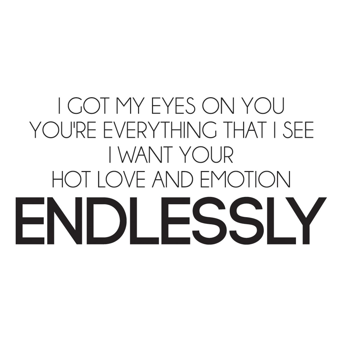 GENERICO - Decomural Hold On Were Going Home Drake Song Lyric WS-40962