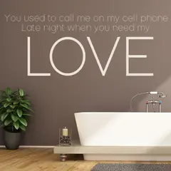 GENERICO - Decomural Hotline Bling Drake Song Lyrics WS-40964