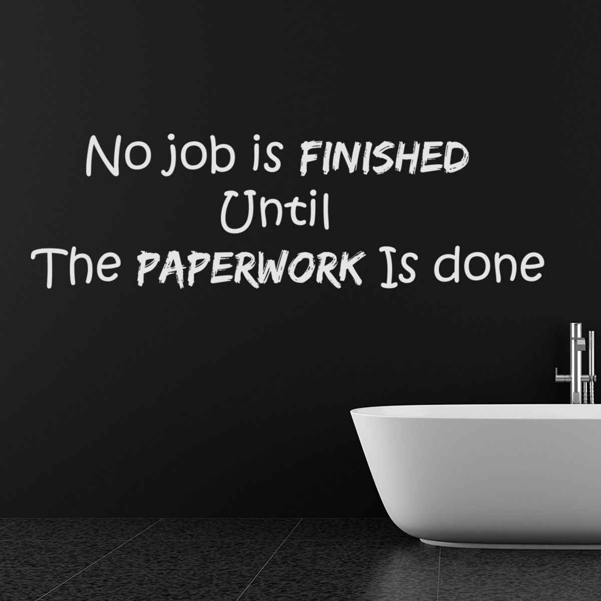 GENERICO - Decomural Paperwork Funny Toilet WS-40970