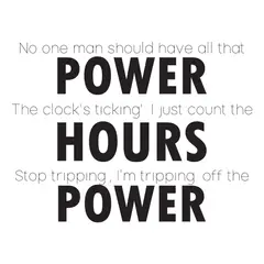 GENERICO - Decomural Kanye West Power Song Lyrics WS-40972