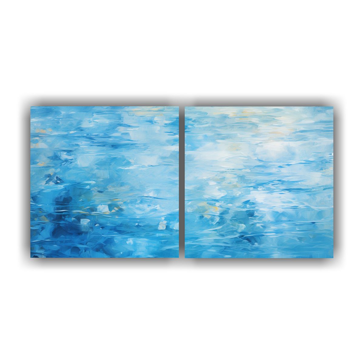 GENERICO - Composiciones Abstracción Acuática Fusión 120x60 Cm