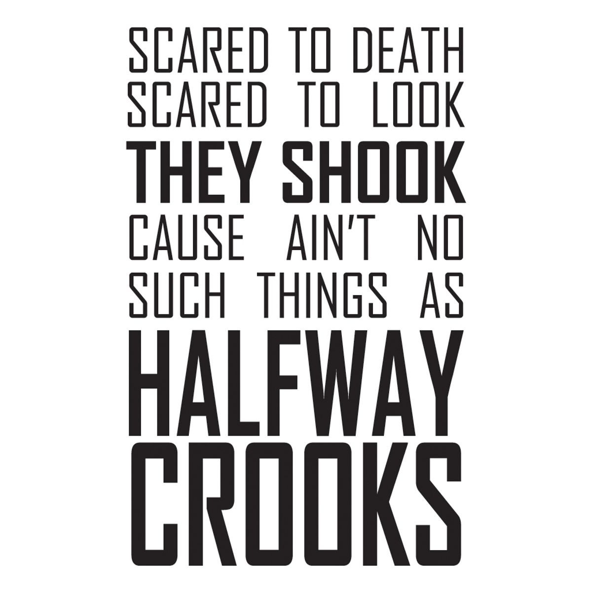 GENERICO - Decomural Mobb Deep Halfway Crooks Song Lyrics WS-41003