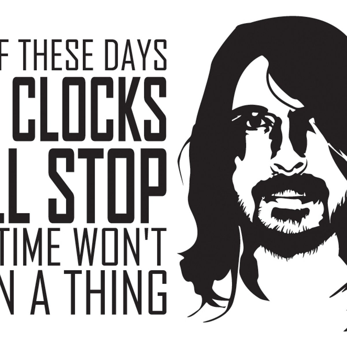 GENERICO - Decomural Foo Fighters The Clocks Will Stop WS-41006