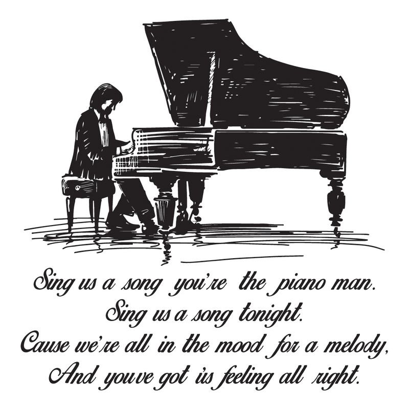 GENERICO - Decomural Billy Joel Piano Man WS-41010