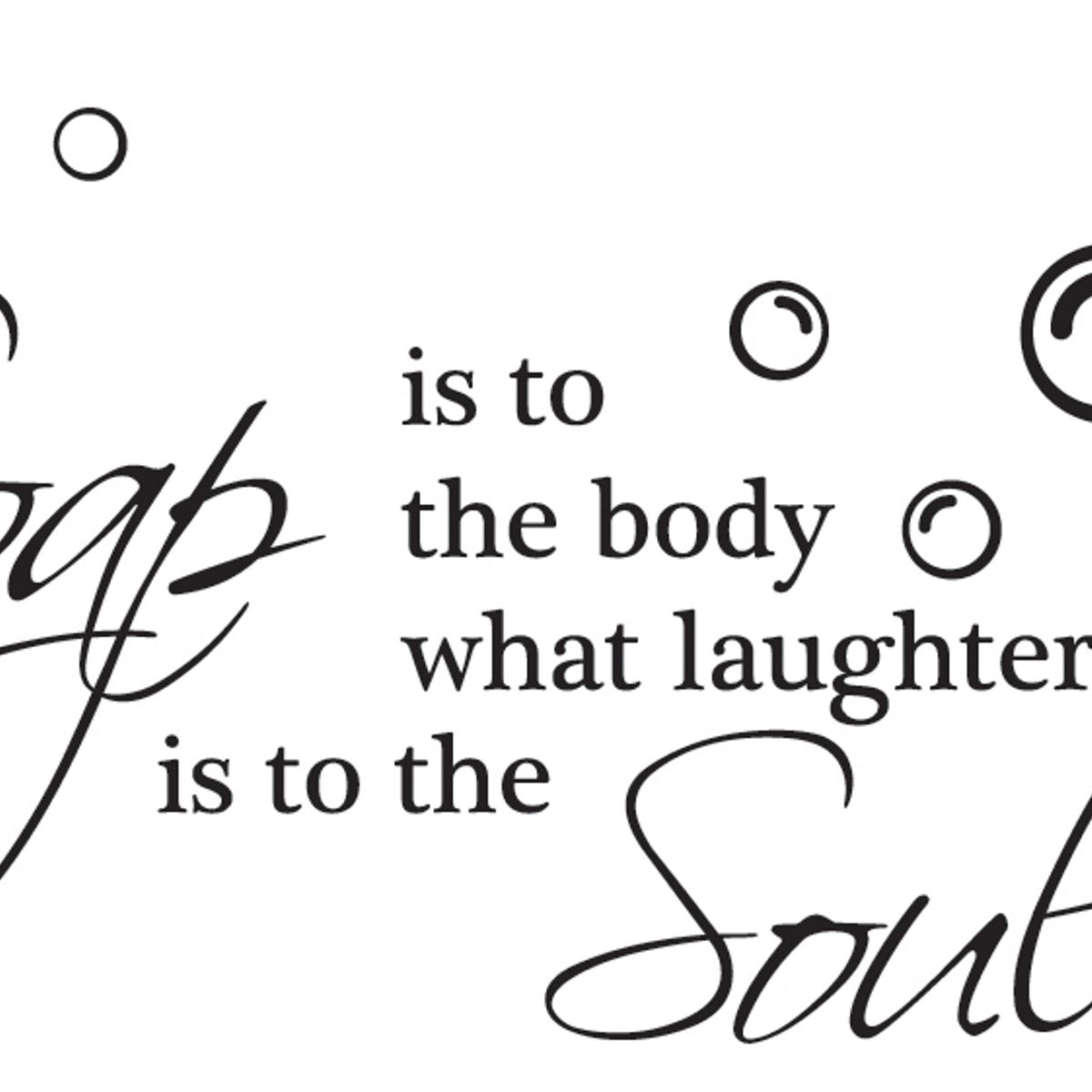 GENERICO - Decomural Soap Is To The Body Bathroom WS-41015