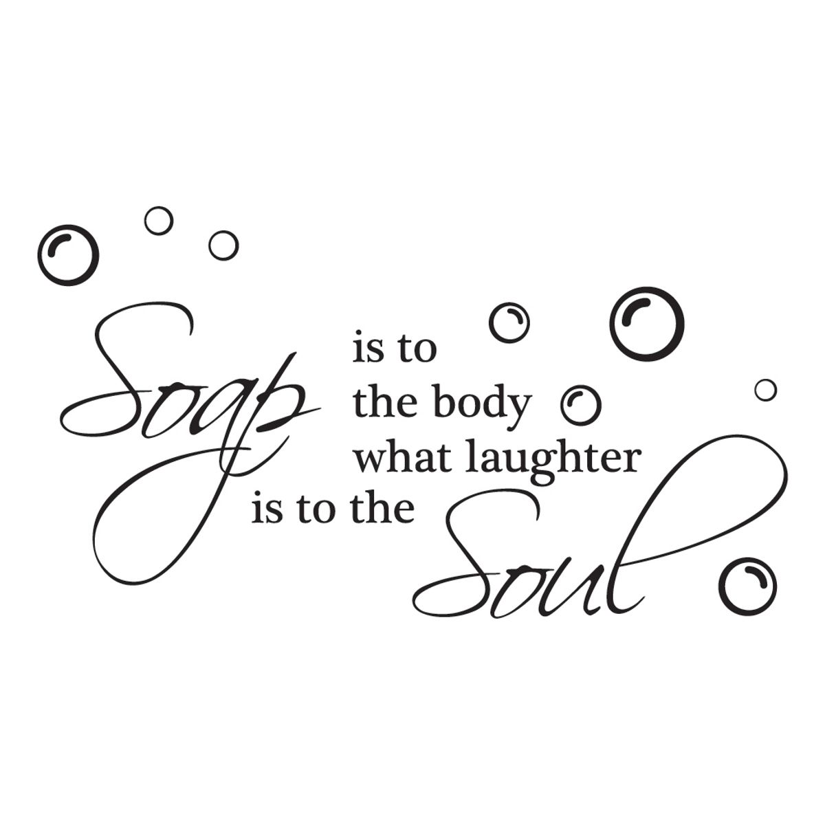 GENERICO - Decomural Soap Is To The Body Bathroom WS-41015