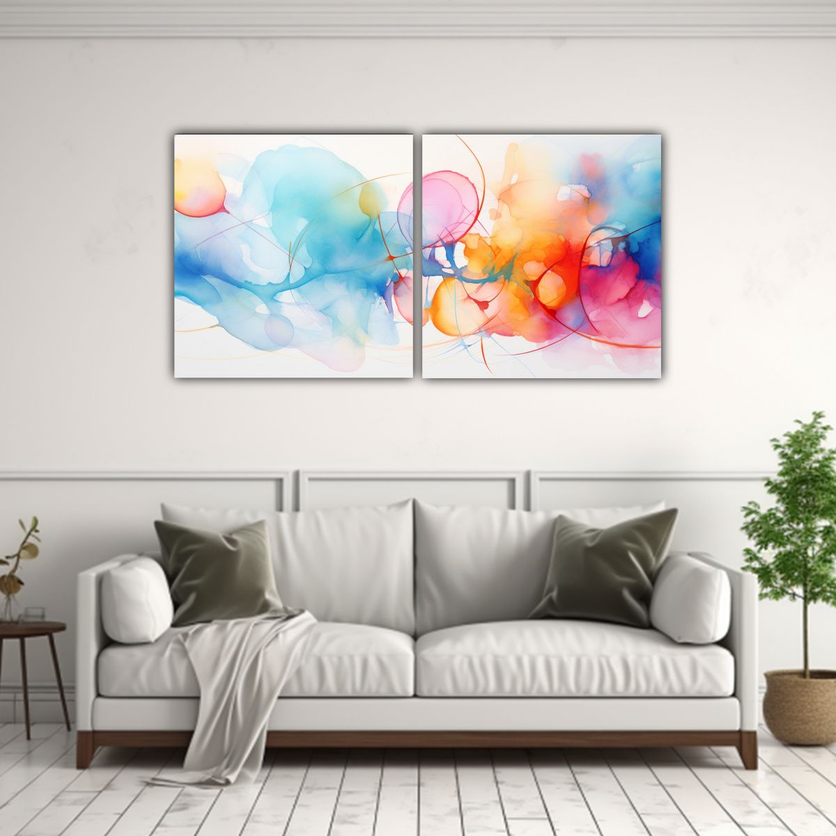 GENERICO - Pintura Expresionista Abstracta Inspirada En La 120x60 Cm