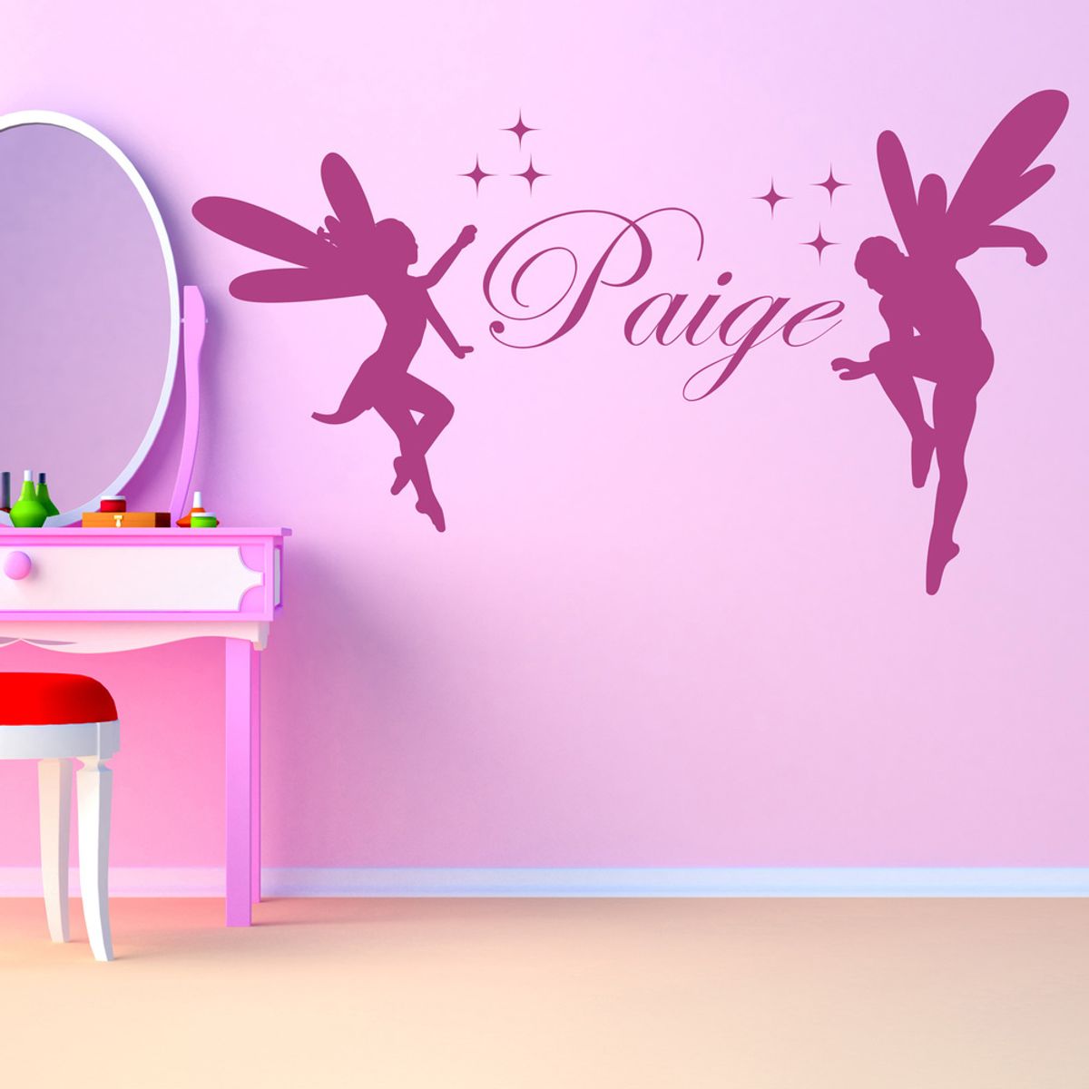 GENERICO - Decomural Personalised Name Fantasy Fairy WS-41022