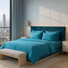 ARMONIA - Conjunto de sábanas 2 plazas Signature 800 hilos color sólido