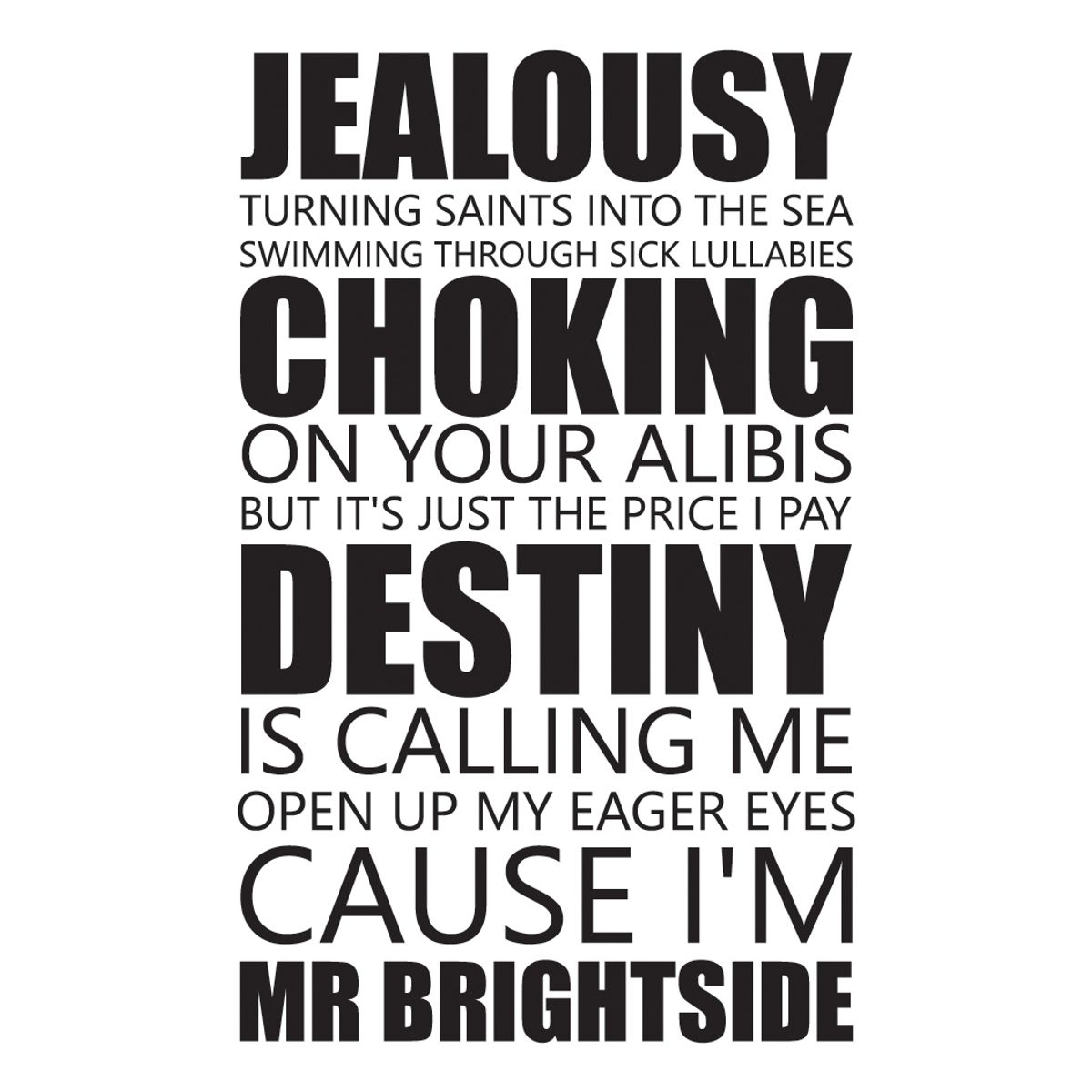 GENERICO - Decomural The Killers Mr Brightside WS-41032