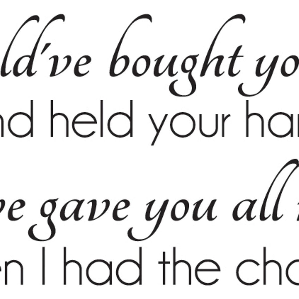 GENERICO - Decomural Bruno Mars When I Was Your Man WS-41034