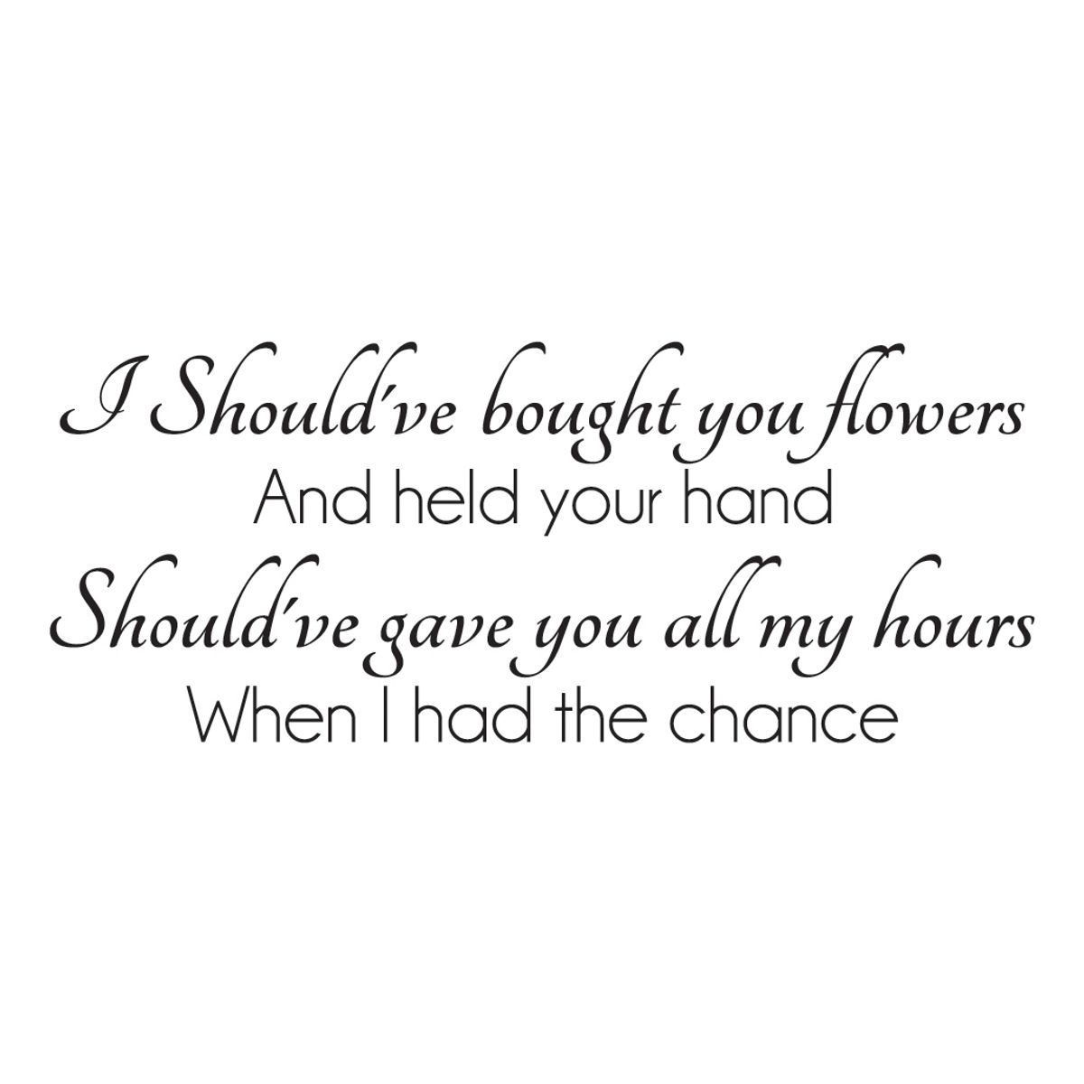 GENERICO - Decomural Bruno Mars When I Was Your Man WS-41034