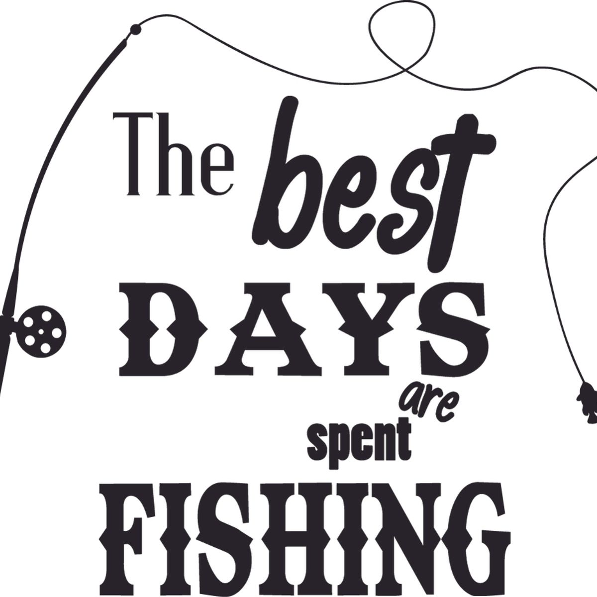 GENERICO - Decomural Id Rather Be Fishing WS-41382