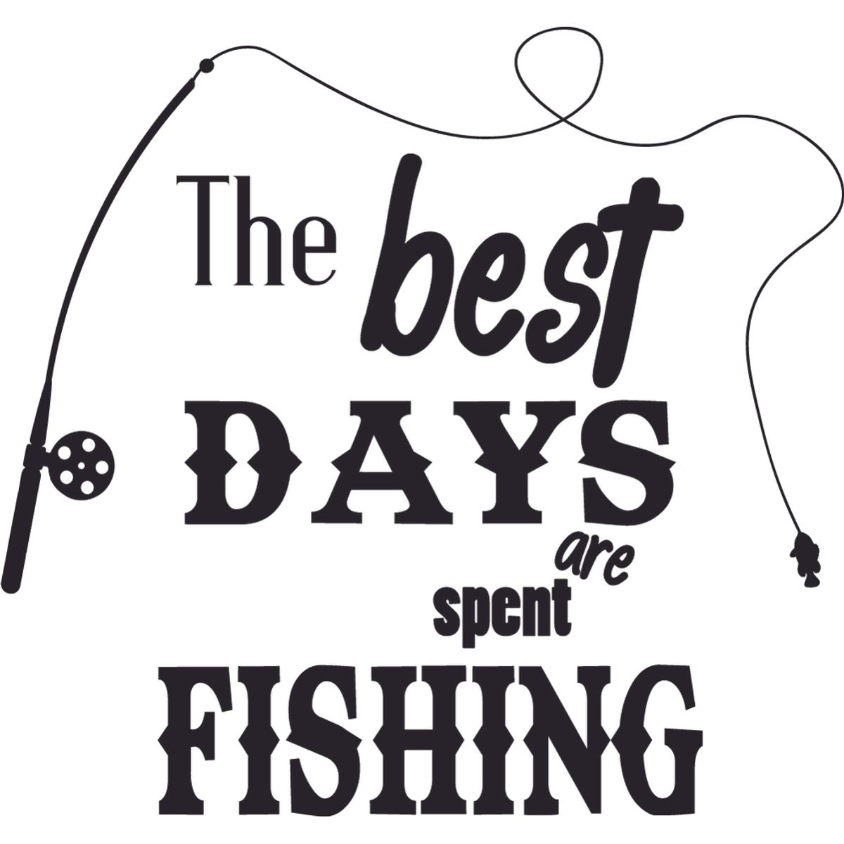 GENERICO - Decomural Id Rather Be Fishing WS-41382