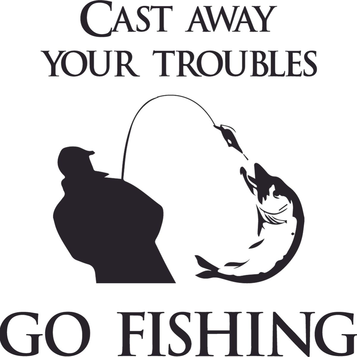 GENERICO - Decomural Keeping It Reel Fishing WS-41388