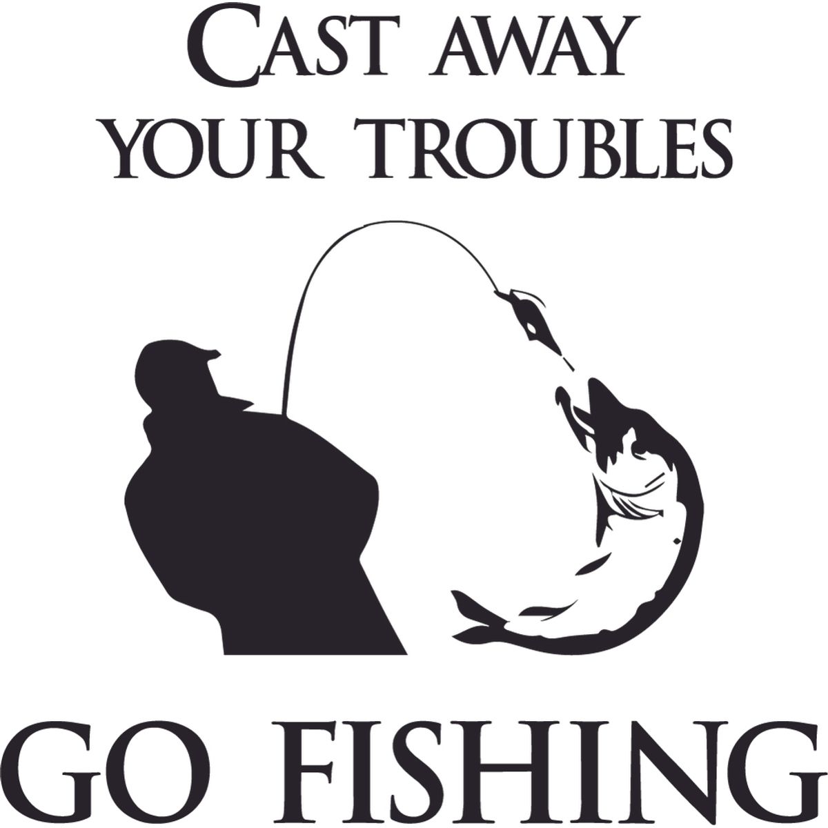 GENERICO - Decomural Keeping It Reel Fishing WS-41388