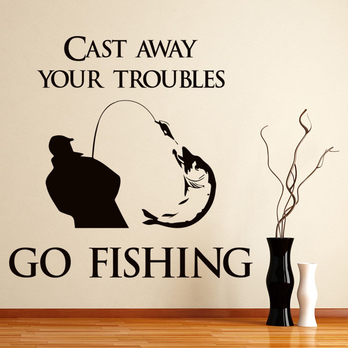 GENERICO - Decomural Keeping It Reel Fishing WS-41388