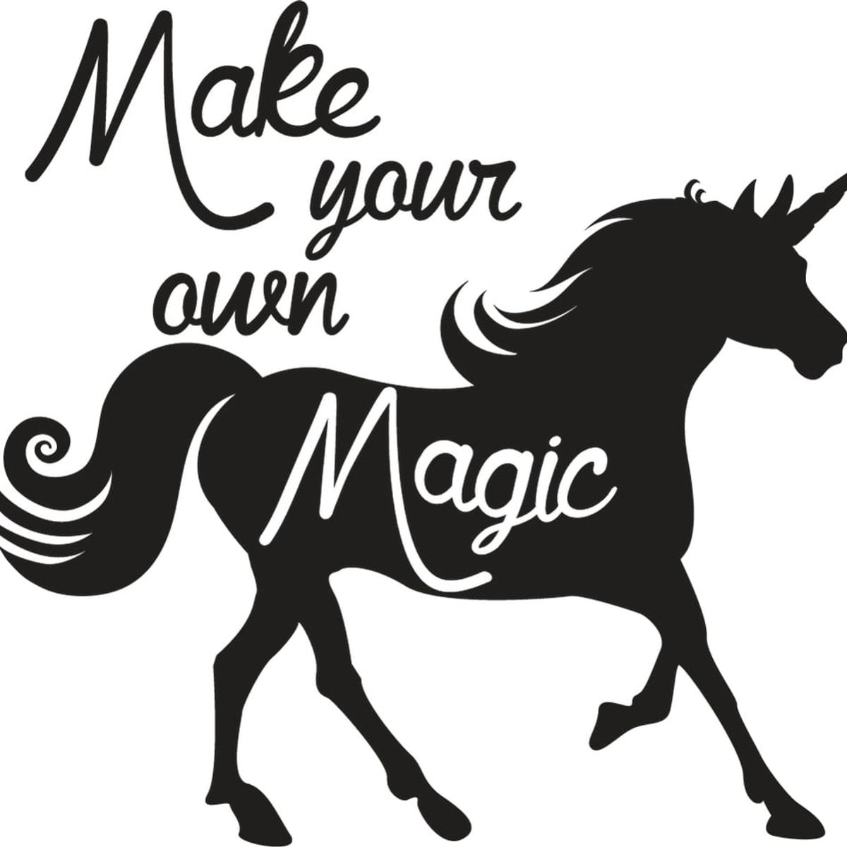 GENERICO - Decomural Make Your Own Magic Unicorn WS-41416