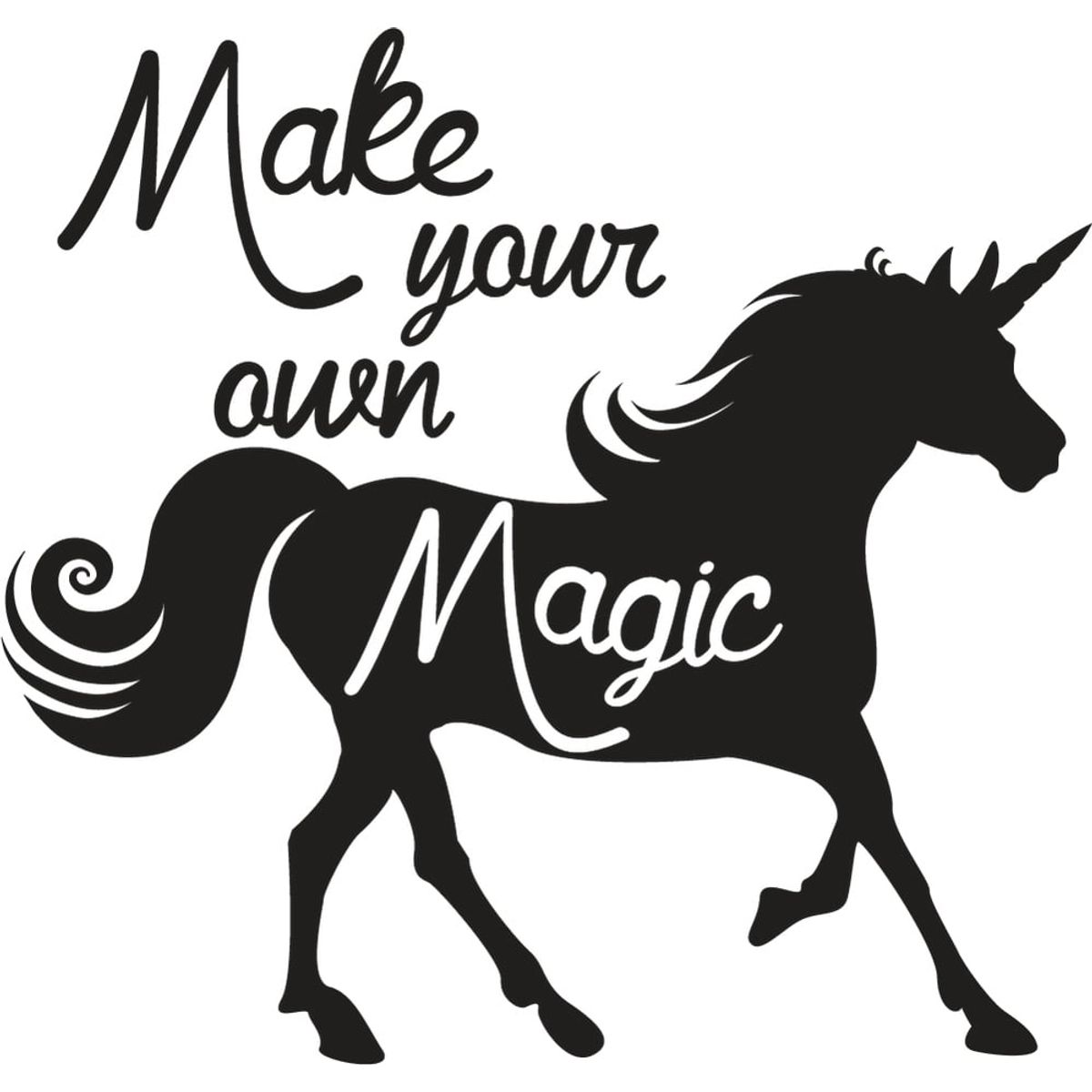 GENERICO - Decomural Make Your Own Magic Unicorn WS-41416