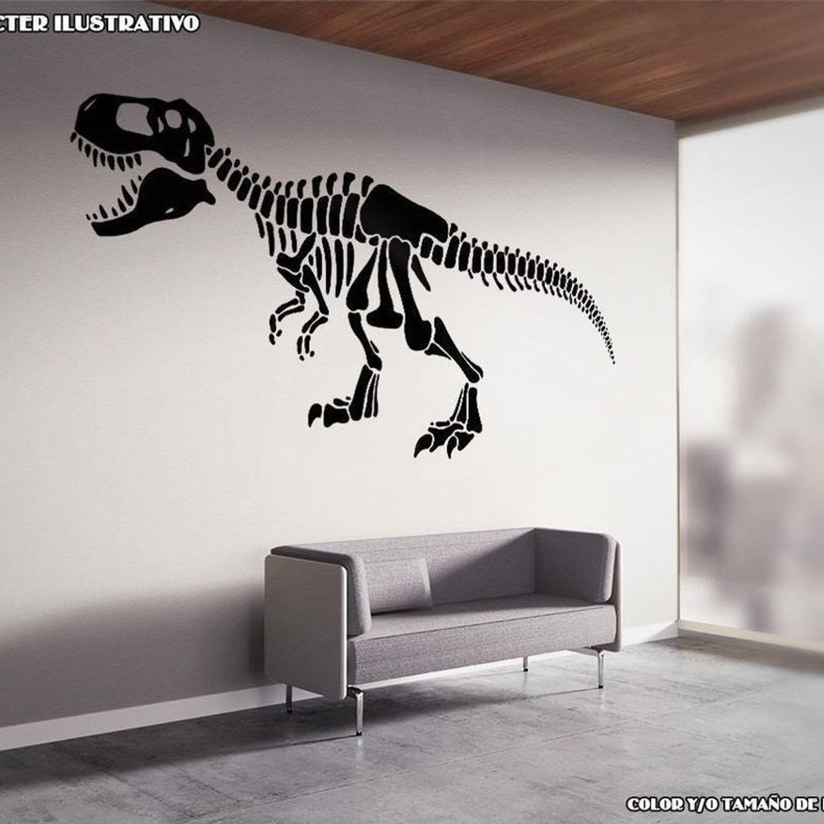 GENERICO - Decomural Esqueleto Huesos Dinosaurio Rex WS-80000