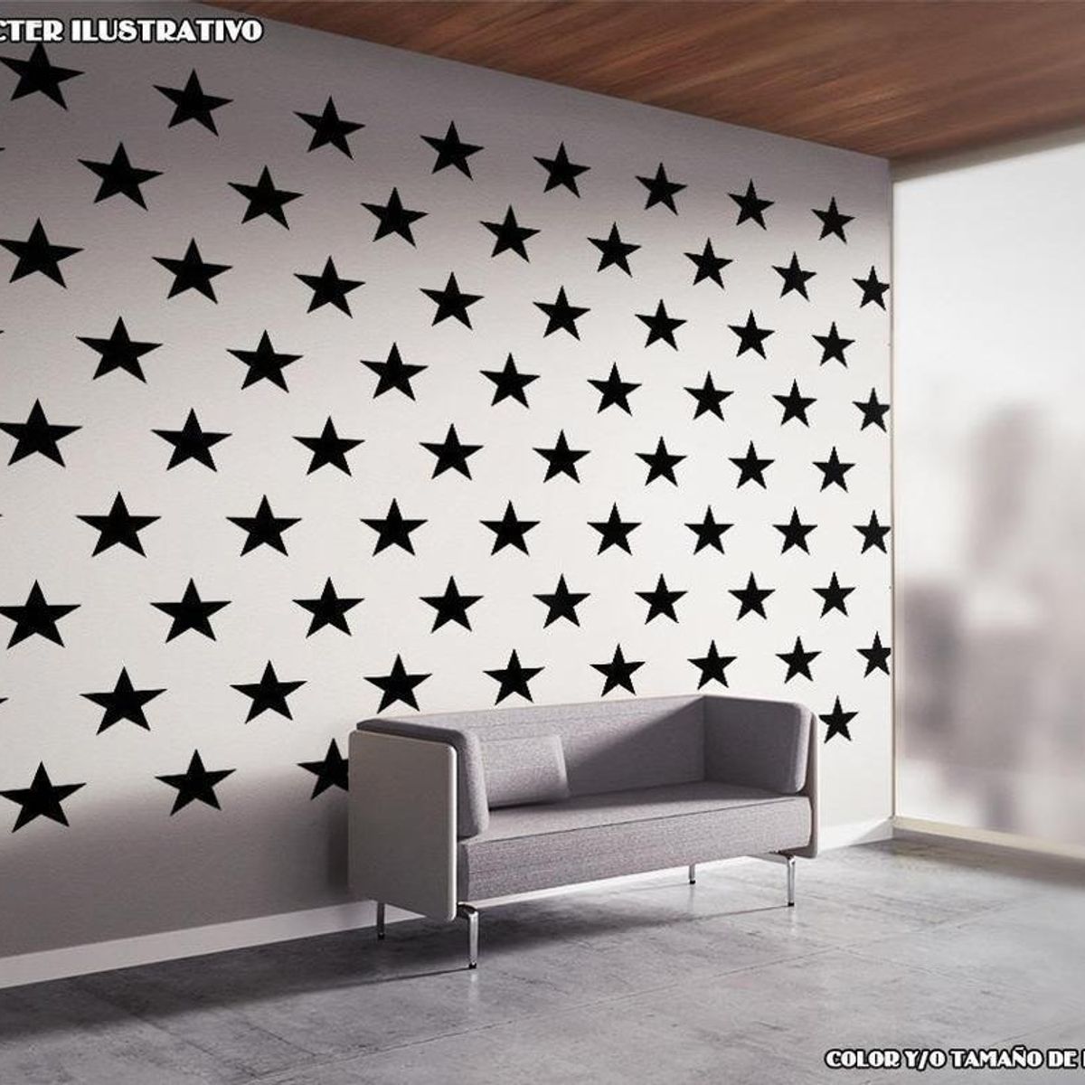 GENERICO - Decomural Estrellas Seamless Pattern Stars WS-80025