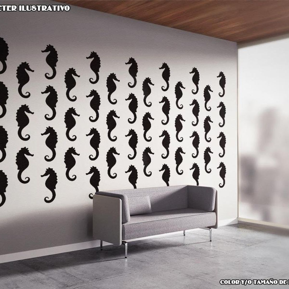 GENERICO - Decomural Caballito Mar Sea Horse Hipocampo WS-80026