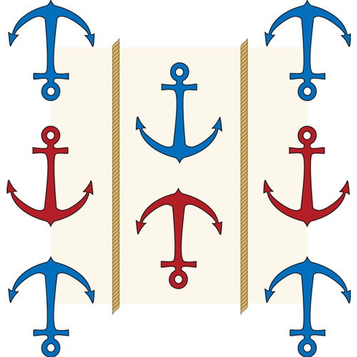 GENERICO - Decomural Ancla Anchors Sea Mar Pattern WS-80027