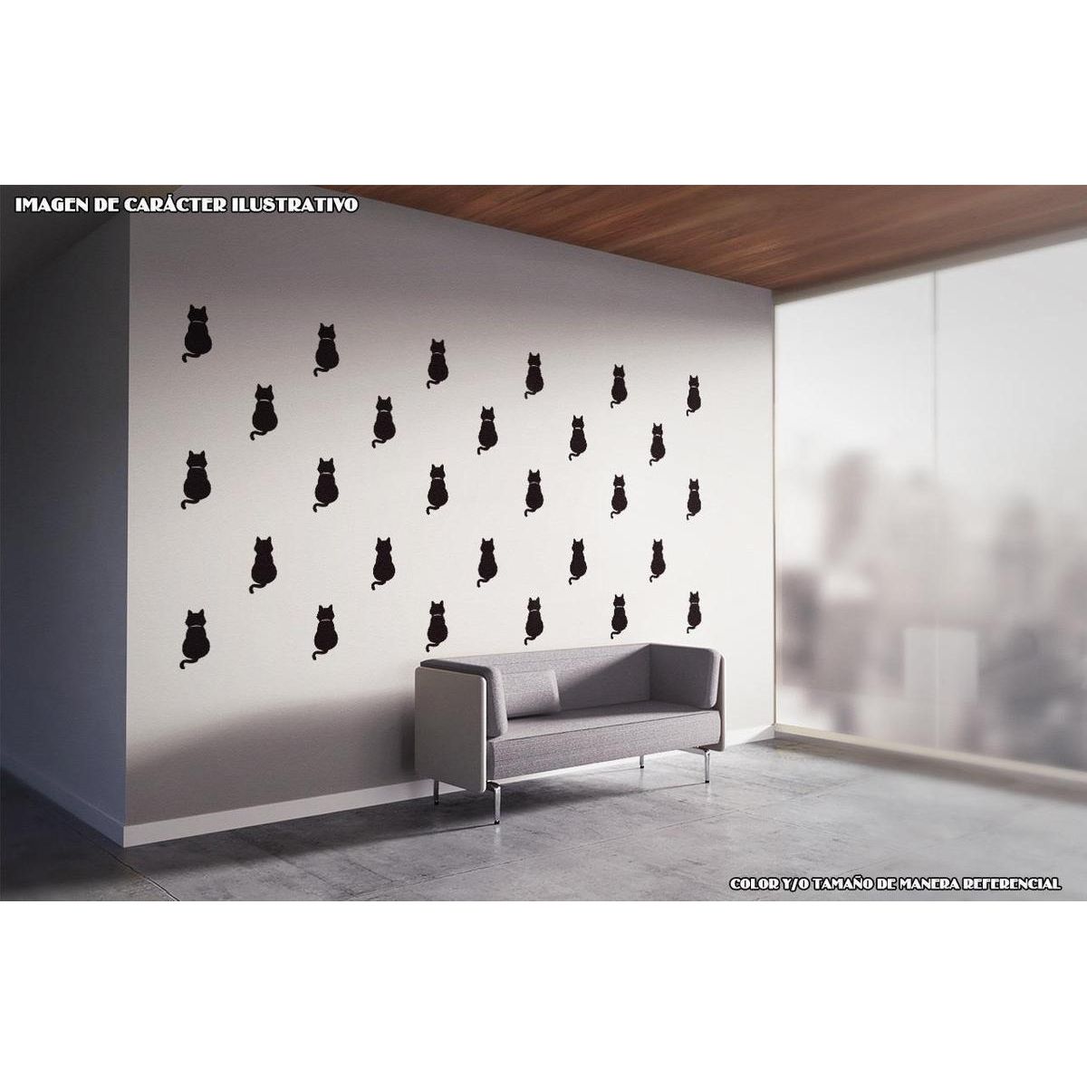 GENERICO - Decomural Black Cat Gato Gatito Kitten Tail WS-80028