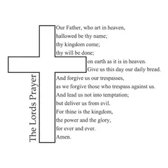 GENERICO - Decomural The Lords Prayer Christian Cross WS-42956