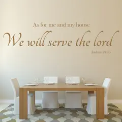 GENERICO - Decomural Serve The Lord Bible Verse WS-42985