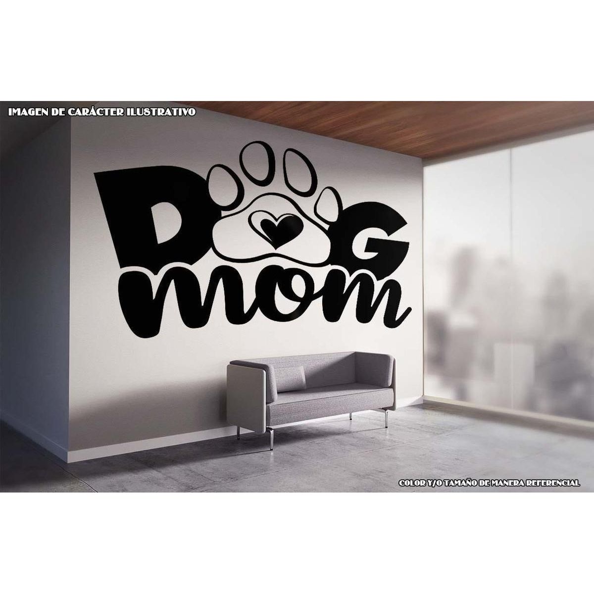 GENERICO - Decomural Dog Mom Paw Heart Dogs WS-80051