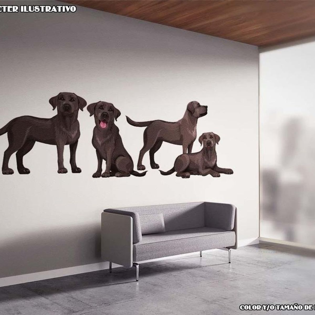 GENERICO - Decomural Black Labrador Retriever Standing WS-80068