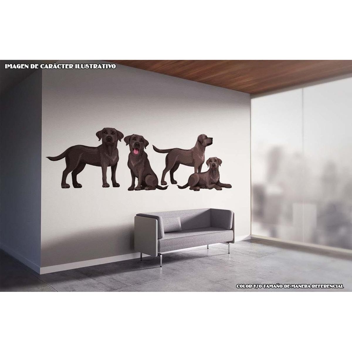 GENERICO - Decomural Black Labrador Retriever Standing WS-80068
