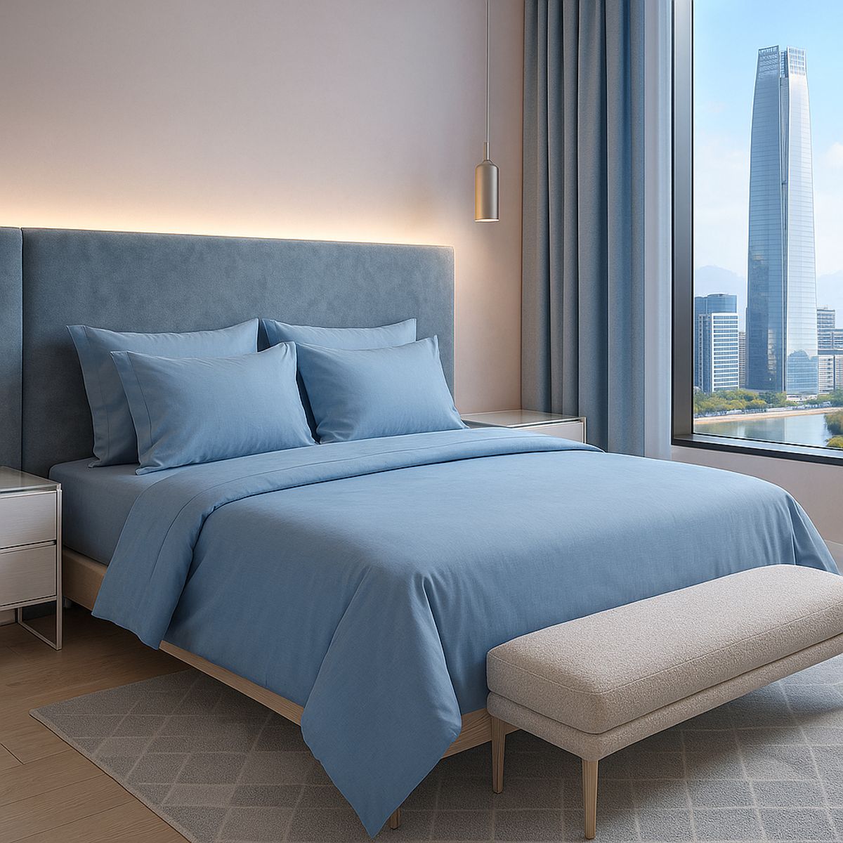 ARMONIA - Juego de ropa de cama 2 plazas Signature 800 hilos premium