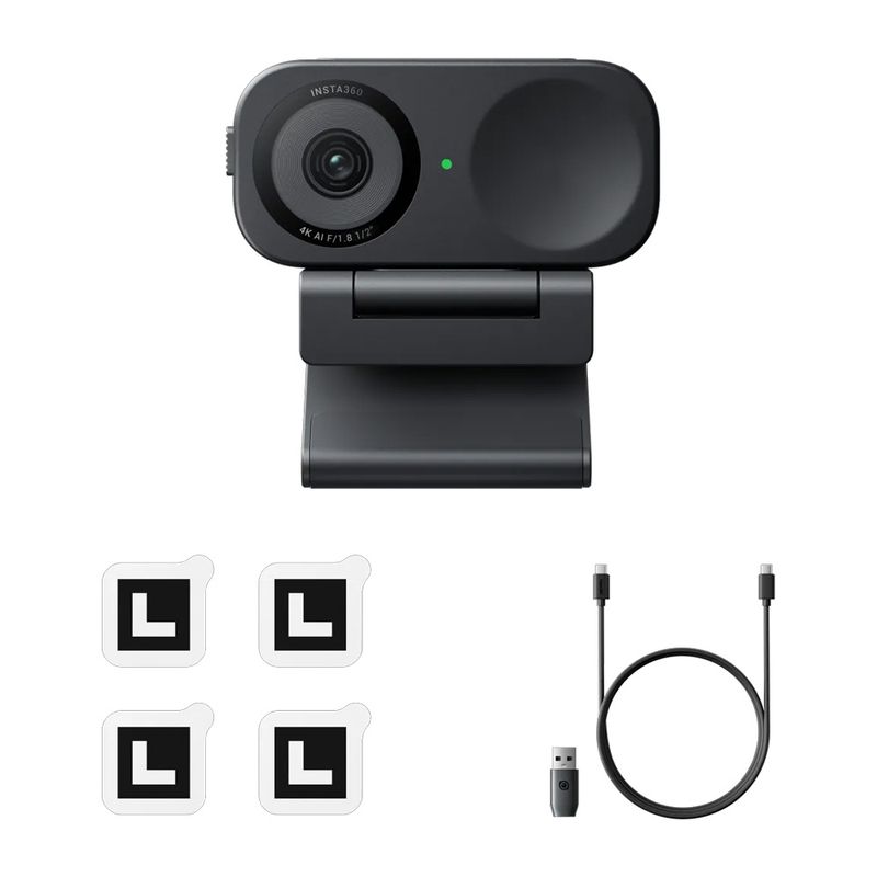 INSTA 360 - Cámara web 4K para PCMac - Insta360 Link 2C