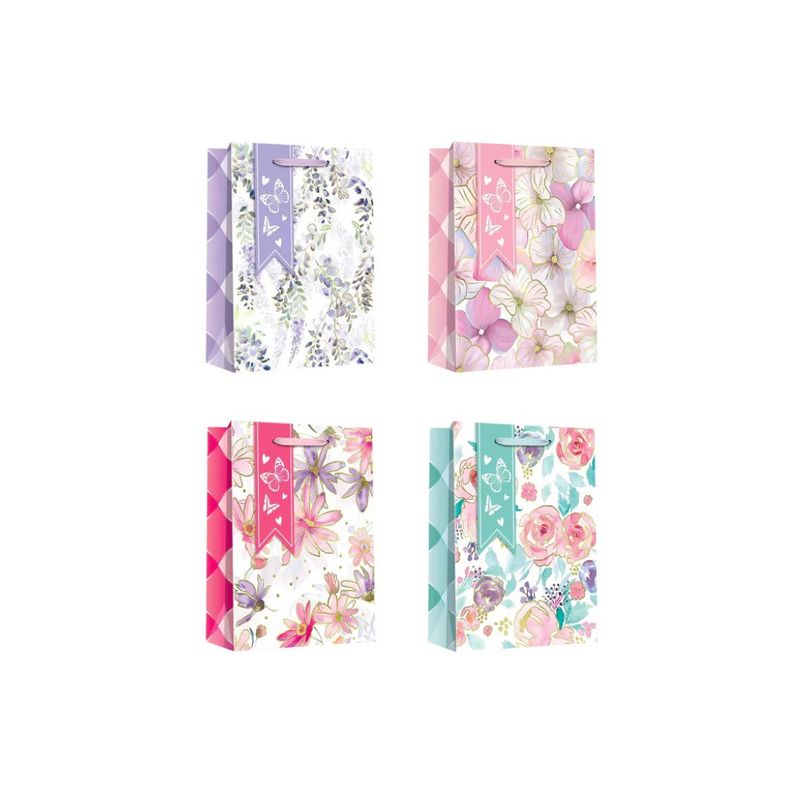 GENERICO - Bolsa de Regalo Floreado 12PCS 18X23